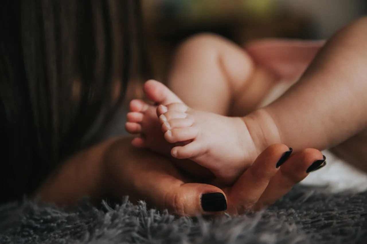 Bild von Babyfüßen
